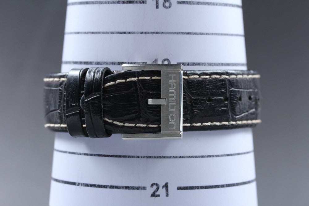 Near MINT HAMILTON Jazzmaster H326120 Black Quartz 43.6mm Men's Watch
