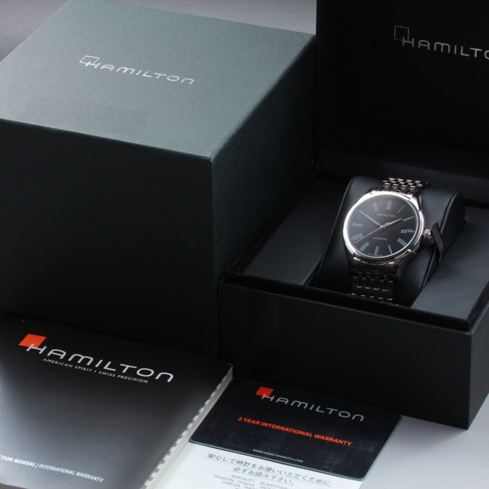 Near MINT HAMILTON Jazzmaster H395150 Black Auto 40mm Men's Watch