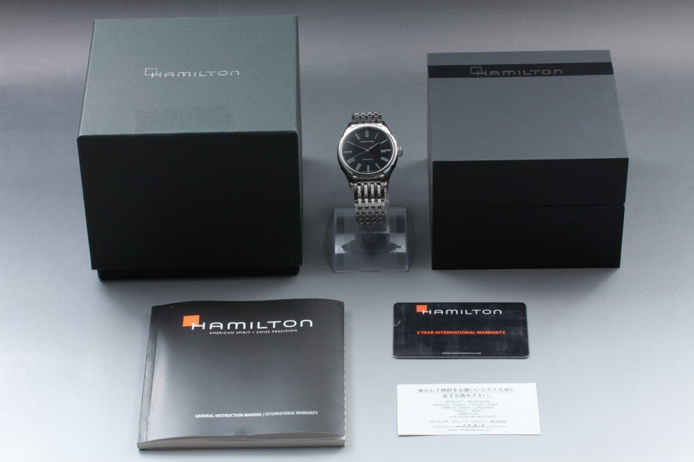Near MINT HAMILTON Jazzmaster H395150 Black Auto 40mm Men's Watch