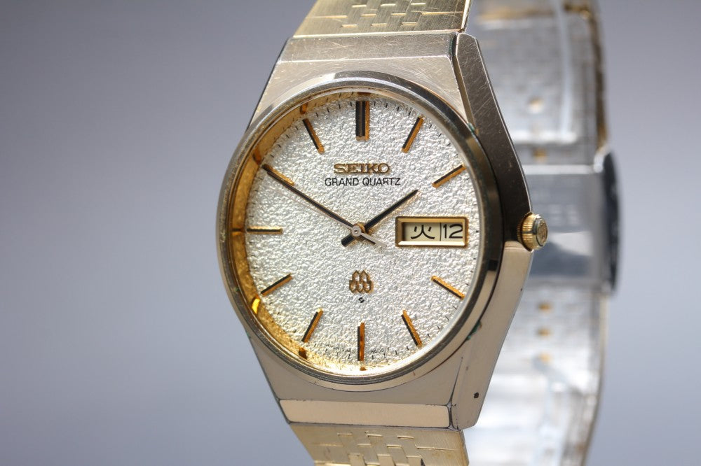 SEIKO Grand Quartz 9943-8020 Gold Quartz 36mm Men's Watch 1978