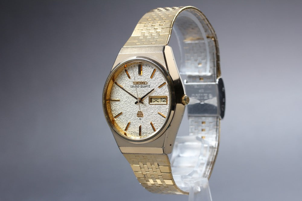 SEIKO Grand Quartz 9943-8020 Gold Quartz 36mm Men's Watch 1978