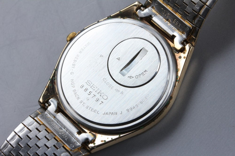 SEIKO Grand Quartz 9943-8020 Gold Quartz 36mm Men's Watch 1978