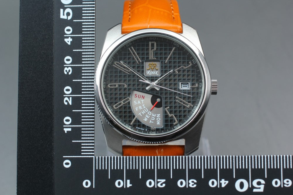 Near MINT SEIKO Roox 5Y63-0AD0 Black Quartz 38mm Men's Watch