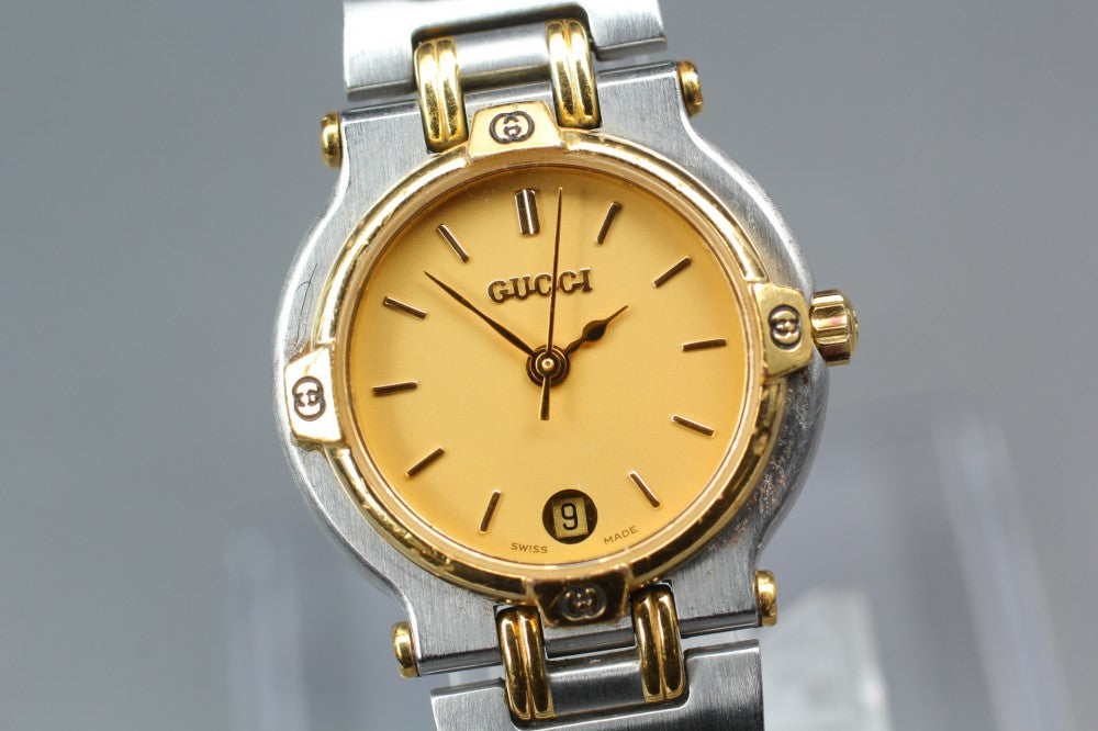 GUCCI 9000L Gold Quartz 25mm Ladies Watch