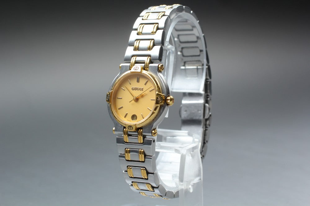 GUCCI 9000L Gold Quartz 25mm Ladies Watch