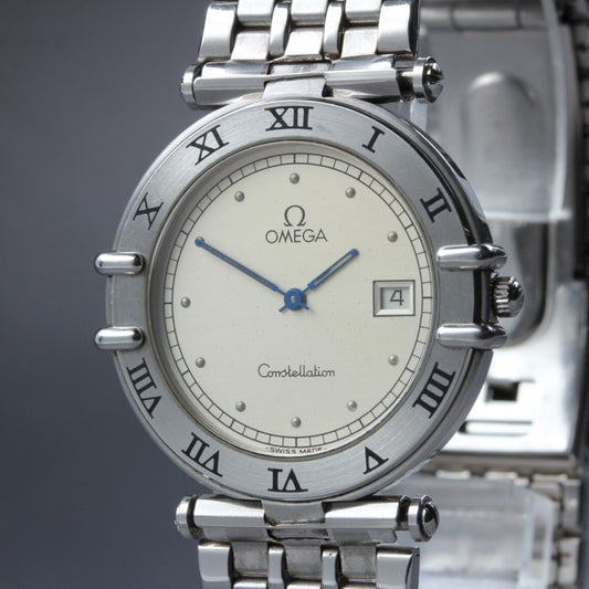 Near MINT OMEGA Constellation 196.0360 Cal.1379 Silver Quartz 32.5mm Men's Watch