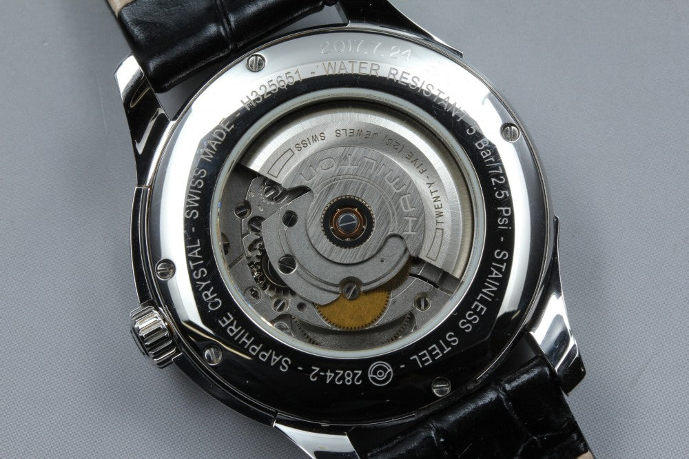 Near MINT HAMILTON Jazzmaster Viewmatic H325651 Black Auto 41mm Men's Watch