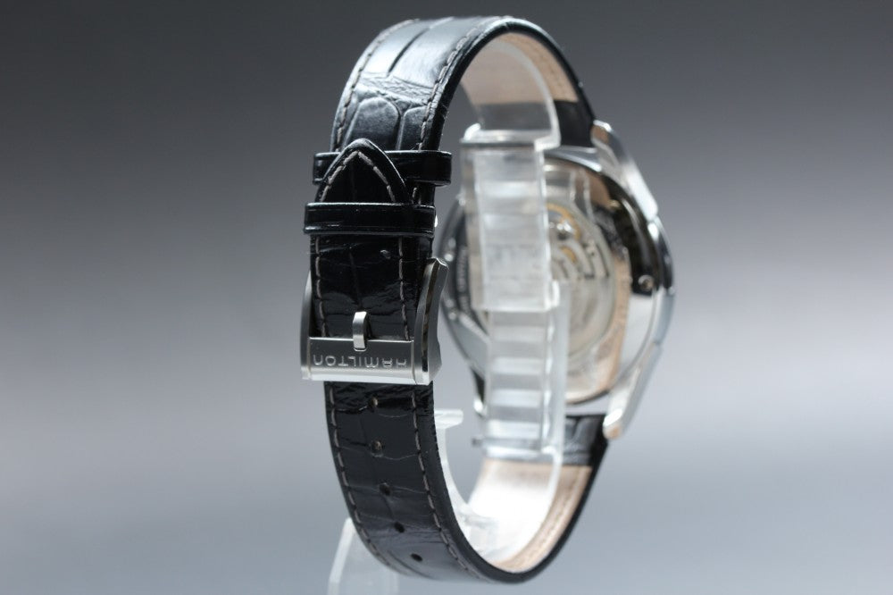 Near MINT HAMILTON Jazzmaster Viewmatic H325651 Black Auto 41mm Men's Watch