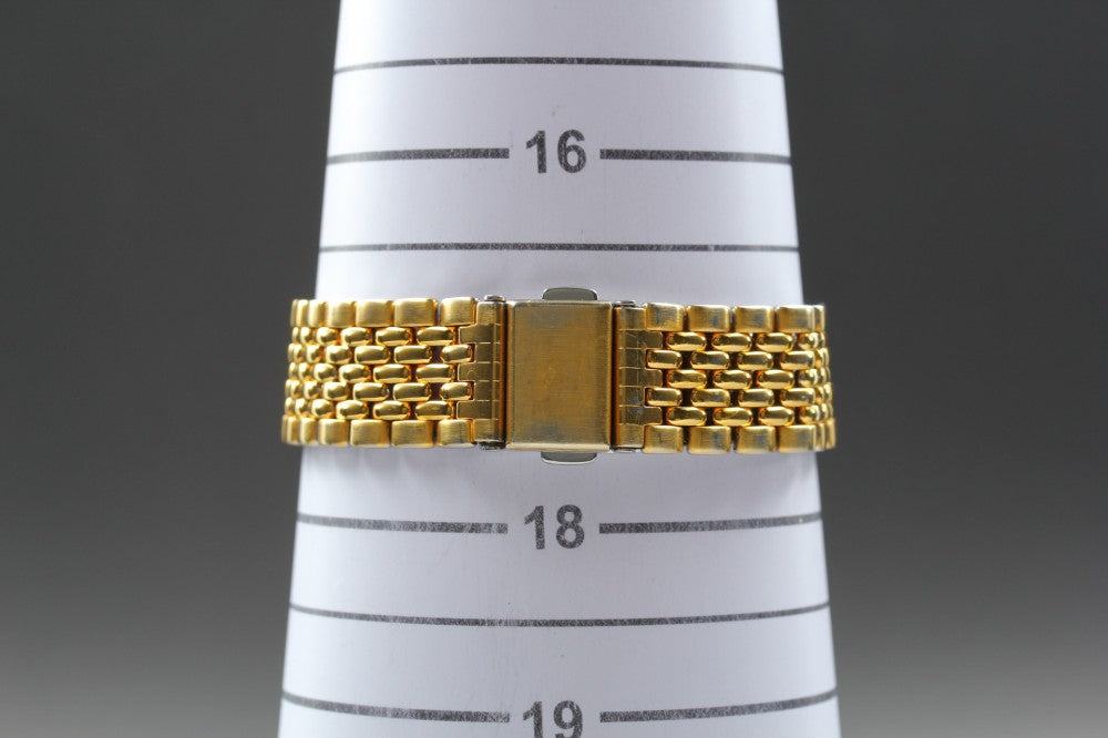 Near MINT OMEGA De Ville 395.0876 Gold Quartz 25.8mm Men's Watch