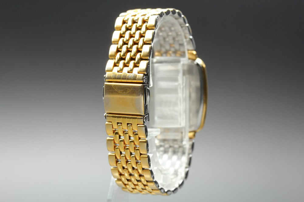 Near MINT OMEGA De Ville 395.0876 Gold Quartz 25.8mm Men's Watch