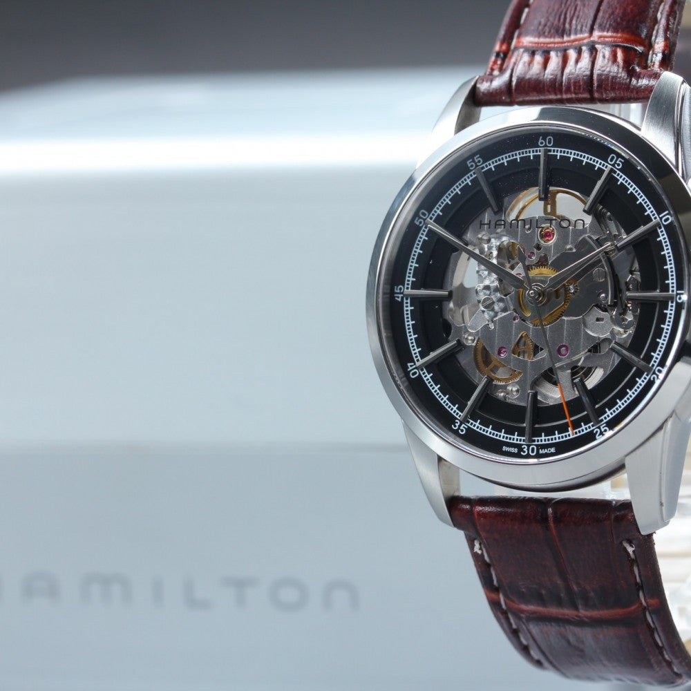 Near MINT HAMILTON Railroad H406550 Black Auto 42mm Men's Watch