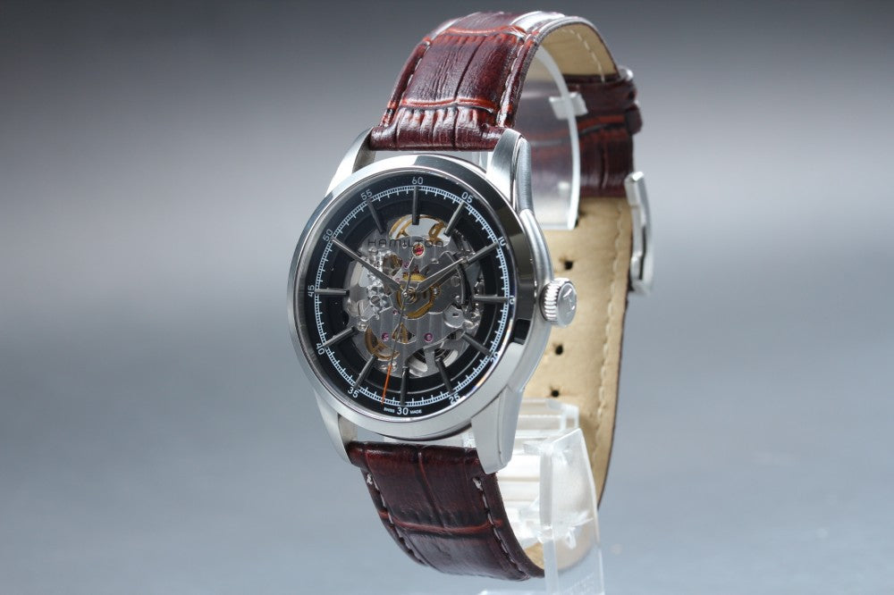 Near MINT HAMILTON Railroad H406550 Black Auto 42mm Men's Watch