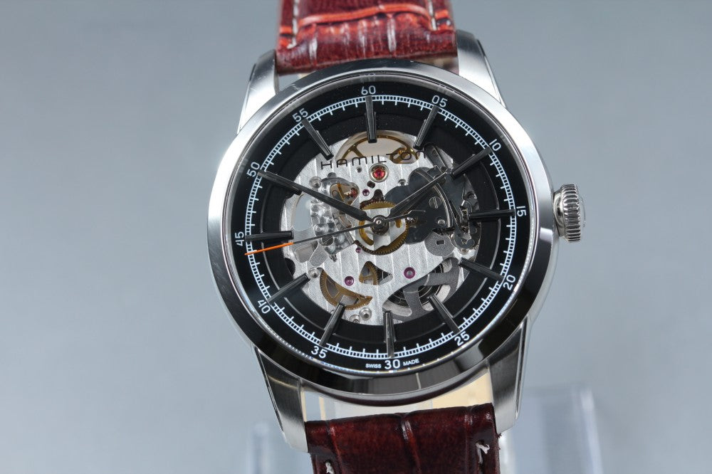 Near MINT HAMILTON Railroad H406550 Black Auto 42mm Men's Watch