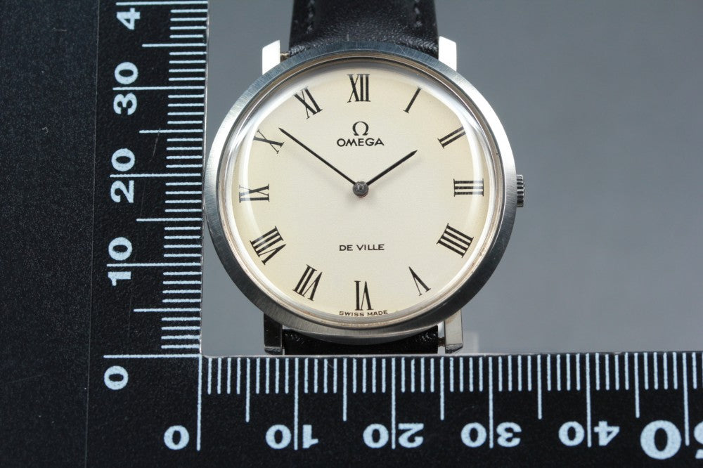 Near MINT OMEGA De Ville 111.077 Cal.620 Silver Manual 33mm Men's Watch 1970