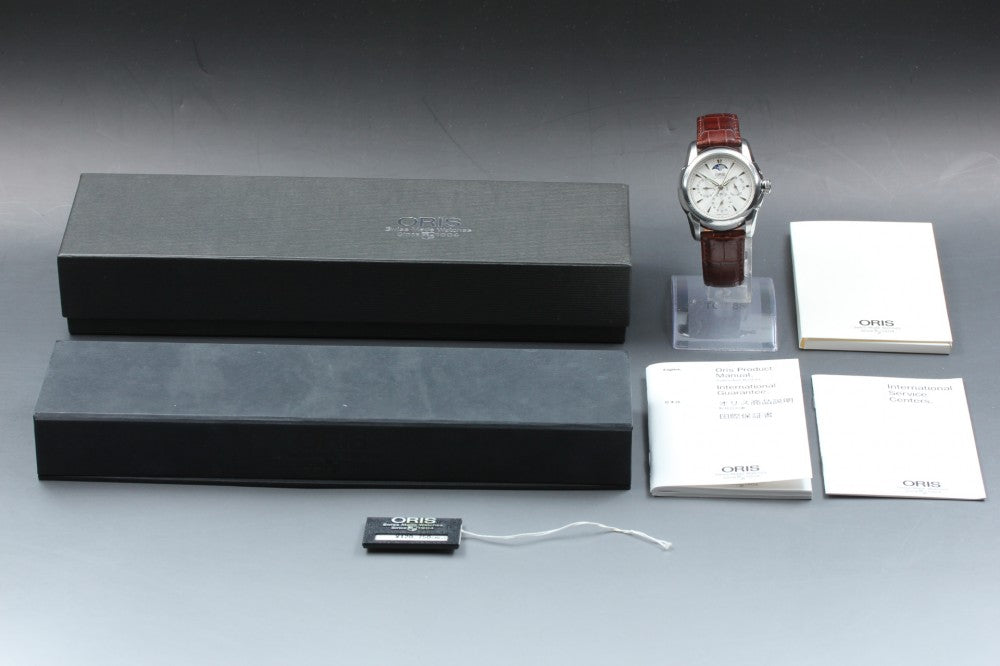 Near MINT ORIS Artelier 7546A Silver Auto 40mm Men's Watch