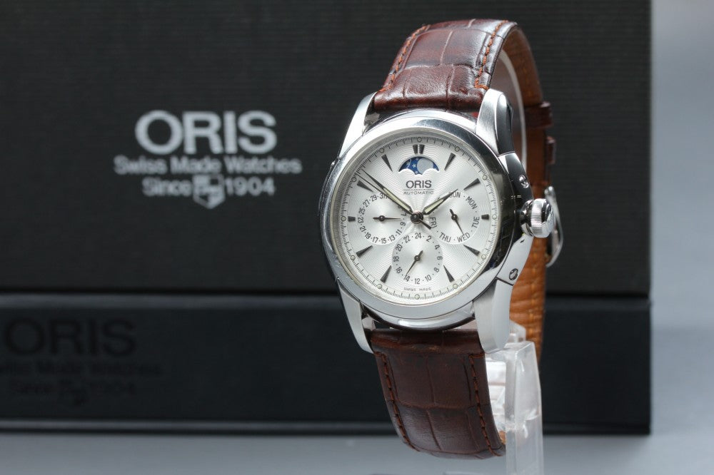 Near MINT ORIS Artelier 7546A Silver Auto 40mm Men's Watch