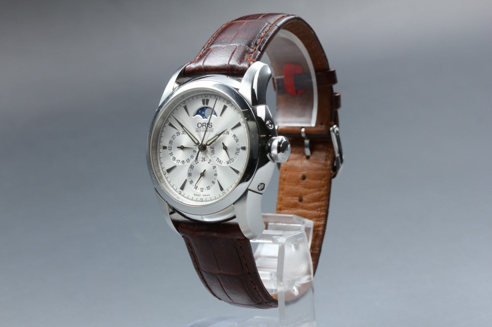Near MINT ORIS Artelier 7546A Silver Auto 40mm Men's Watch