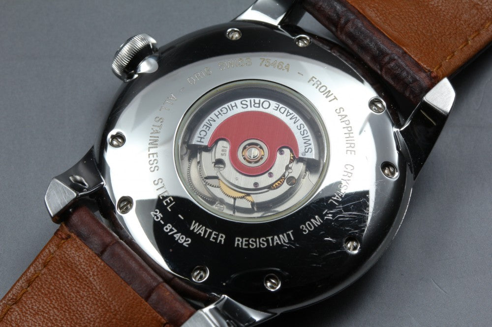 Near MINT ORIS Artelier 7546A Silver Auto 40mm Men's Watch