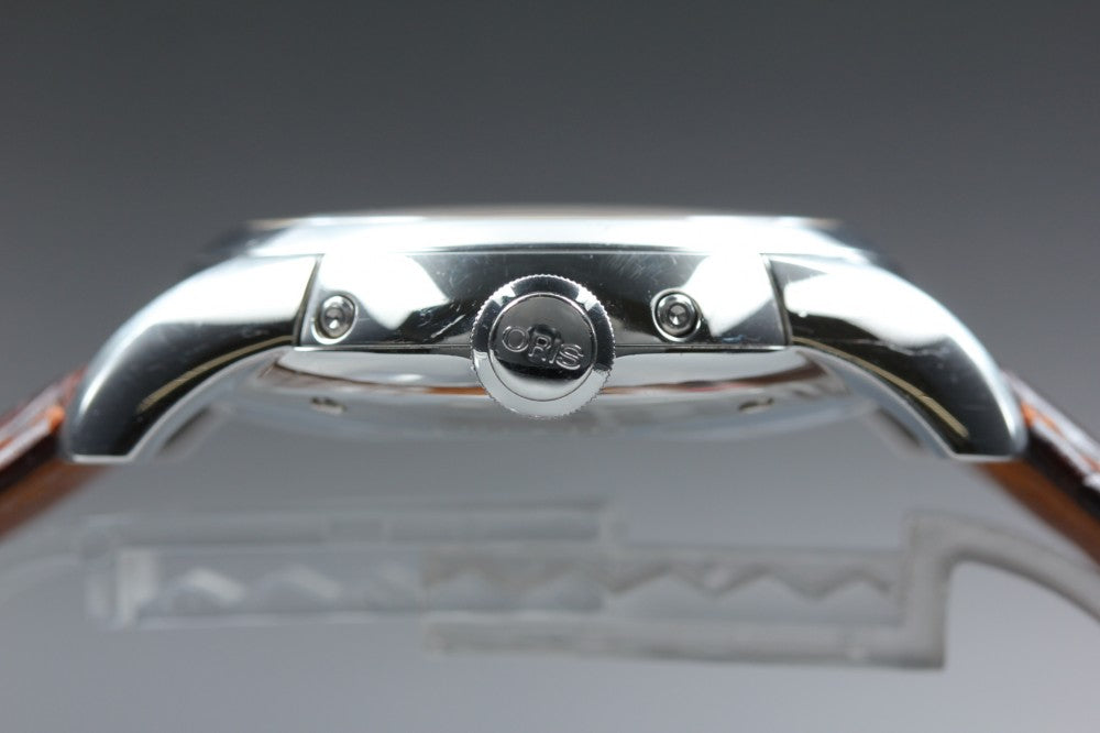 Near MINT ORIS Artelier 7546A Silver Auto 40mm Men's Watch