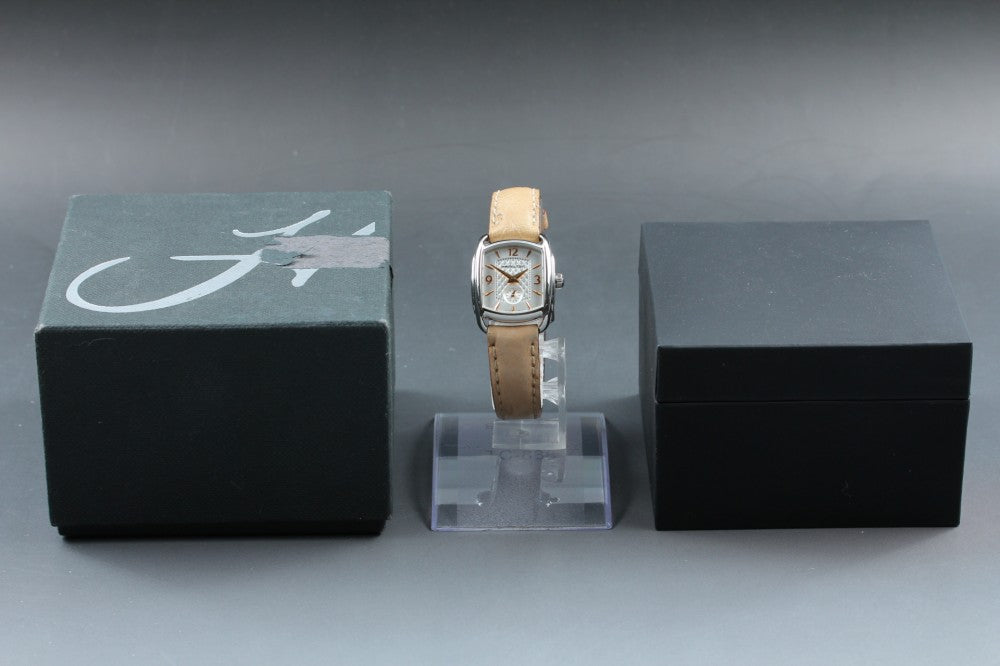 Near MINT HAMILTON Bugley H123510 Silver Quartz 23mm Ladies Watch