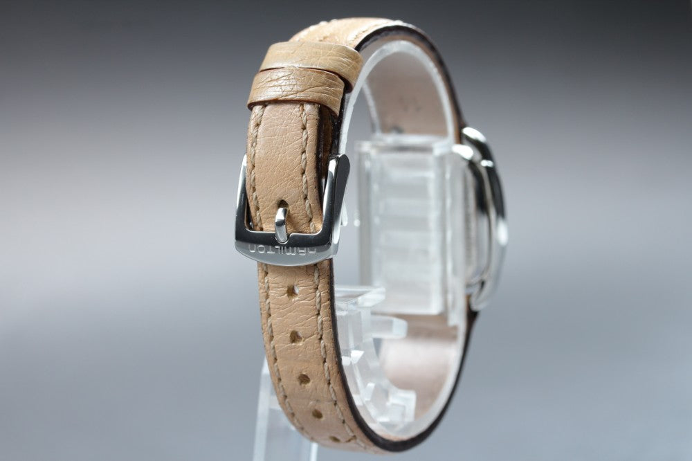 Near MINT HAMILTON Bugley H123510 Silver Quartz 23mm Ladies Watch