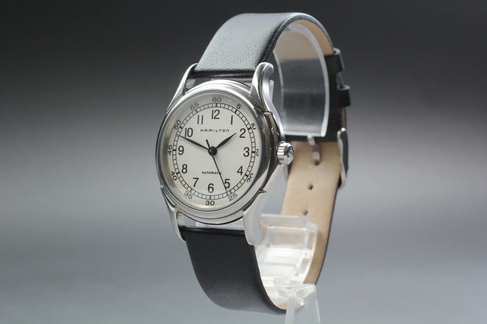 Near MINT HAMILTON Lynnwood 6239 White Auto 34mm Men's Watch