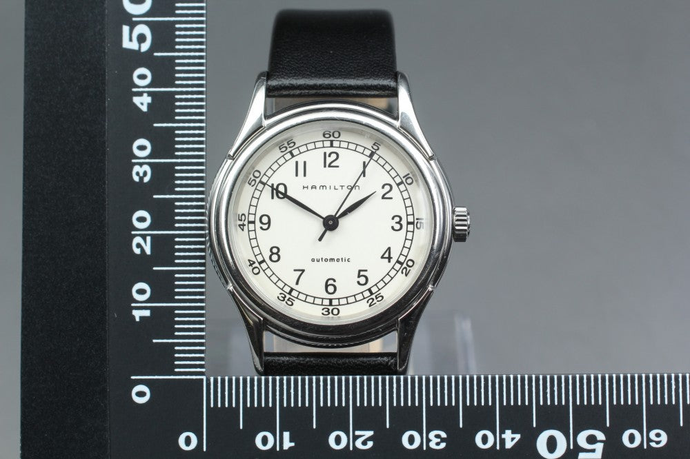 Near MINT HAMILTON Lynnwood 6239 White Auto 34mm Men's Watch