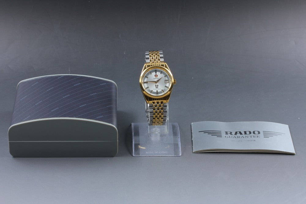 Near MINT RADO Golden Horse 633.3649.2 Silver Auto 34.5mm Men's Watch