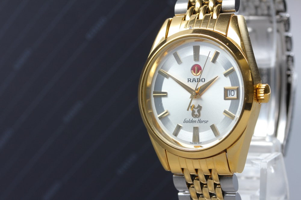 Near MINT RADO Golden Horse 633.3649.2 Silver Auto 34.5mm Men's Watch