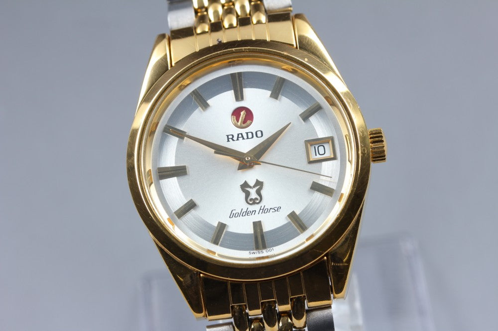 Near MINT RADO Golden Horse 633.3649.2 Silver Auto 34.5mm Men's Watch