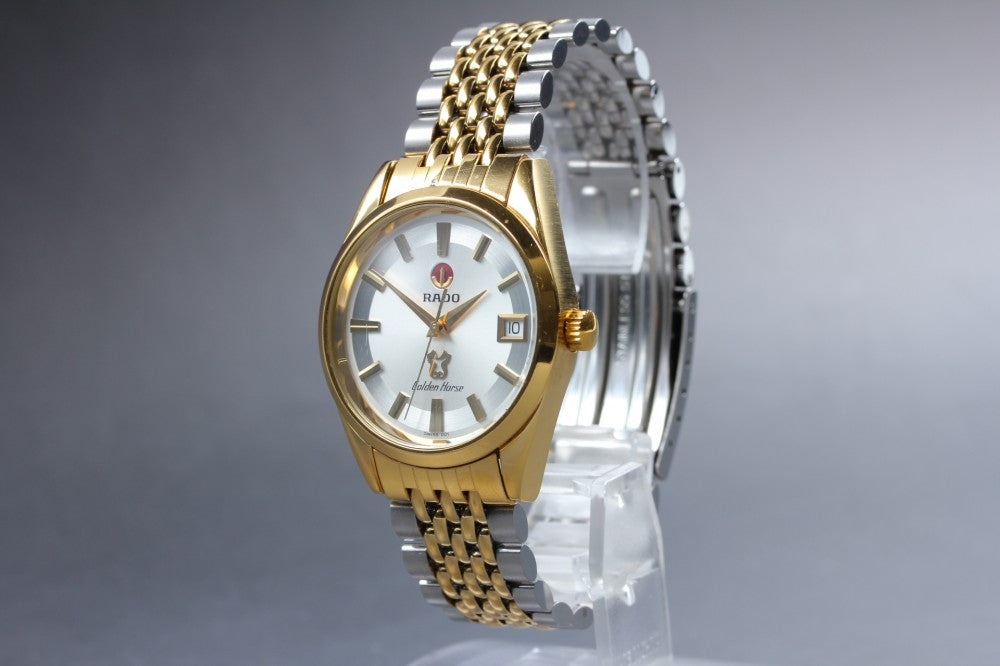 Near MINT RADO Golden Horse 633.3649.2 Silver Auto 34.5mm Men's Watch