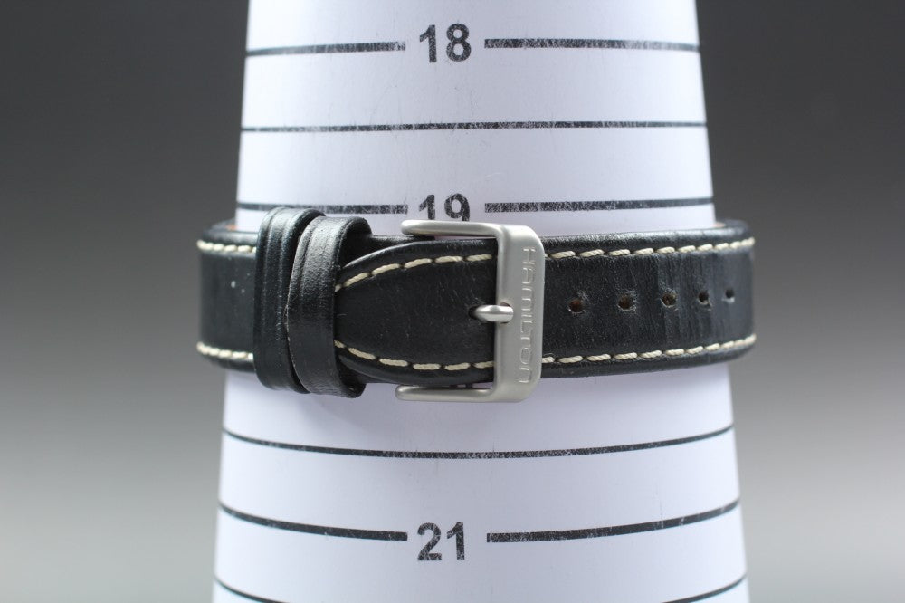 Near MINT HAMILTON Khaki H685820 Black Quartz 39.6mm Men's Watch