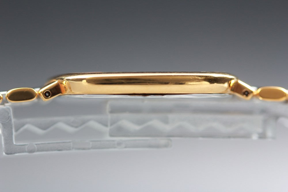 Near MINT OMEGA De Ville 395.0877.2 Gold Quartz 30mm Unisex Watch