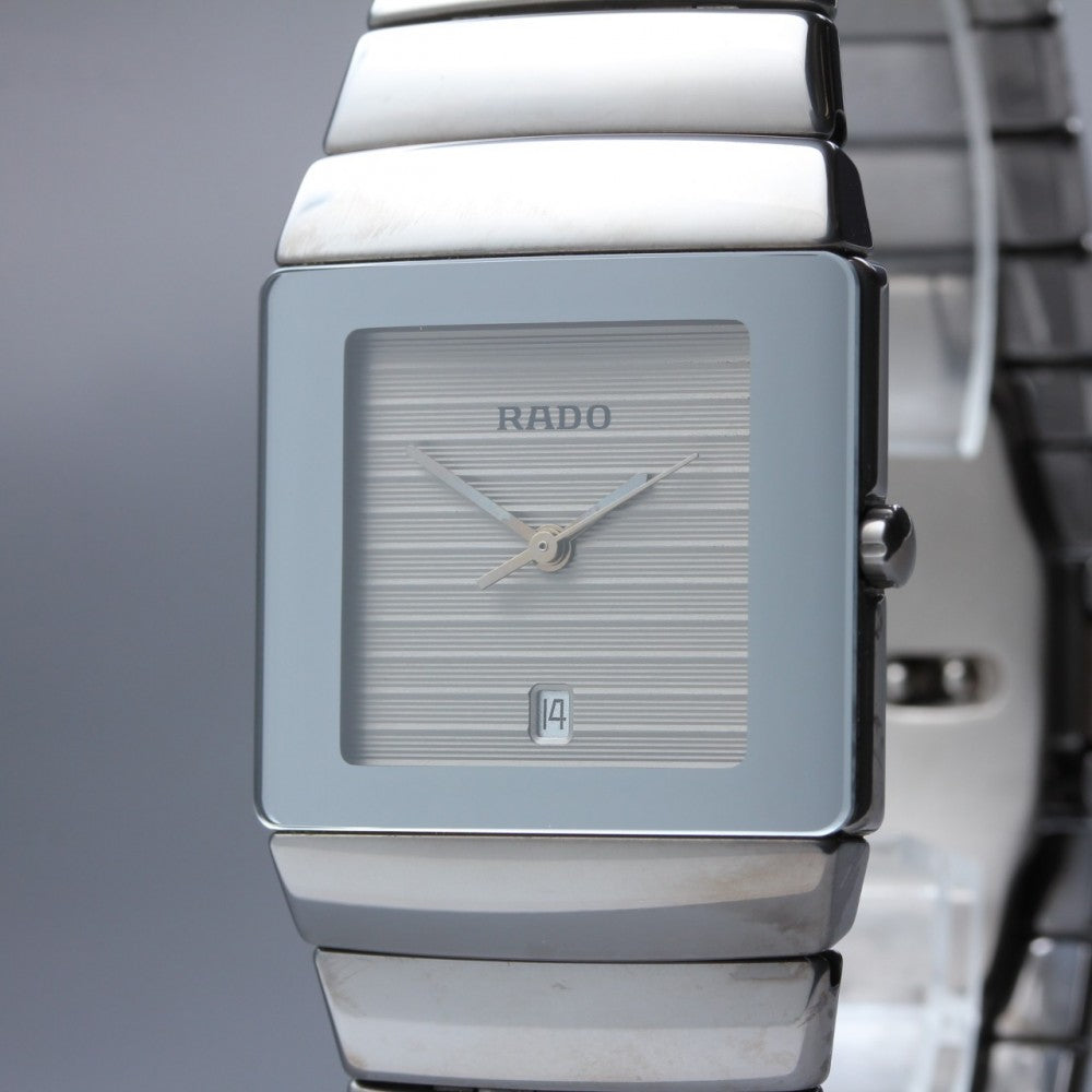 MINT RADO Diastar 152.0332.3 Silver Quartz 28mm Men's Watch