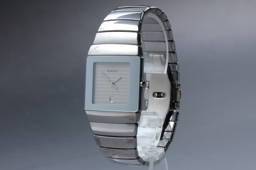 MINT RADO Diastar 152.0332.3 Silver Quartz 28mm Men's Watch