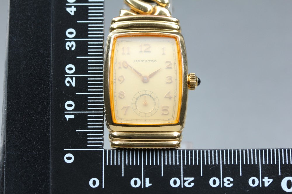 HAMILTON Benton 6198A Gold Quartz 22mm Ladies Watch
