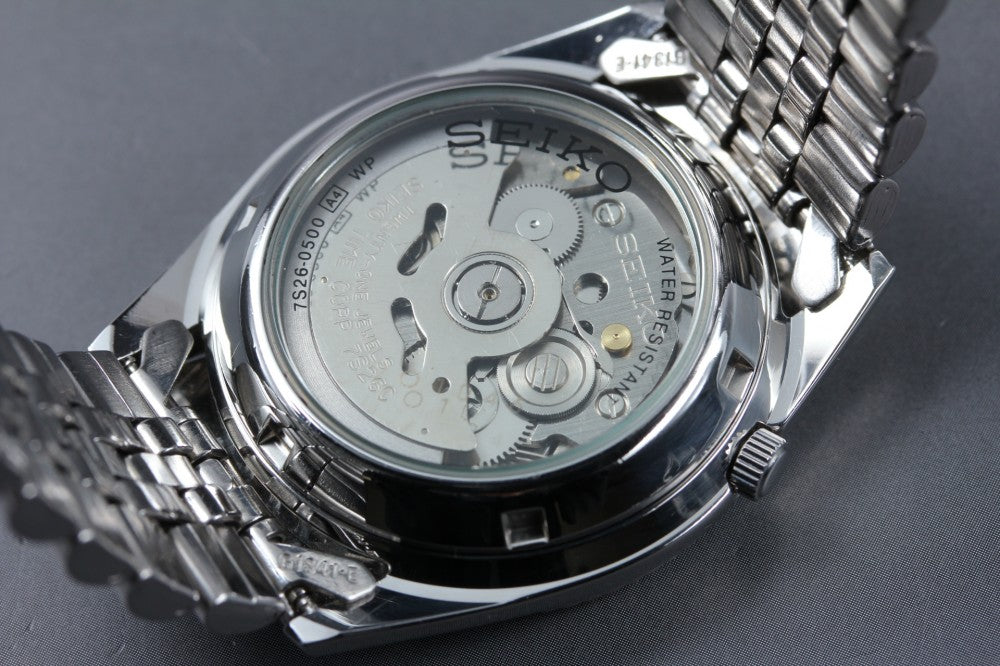 Near MINT SEIKO 5 7S26-0500 Silver Auto 36mm Men's Watch
