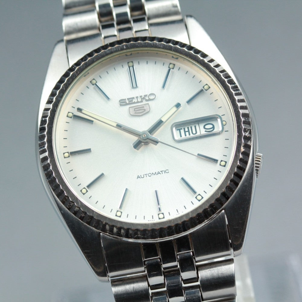 SEIKO 5 7S26-3110 Silver Auto 36mm Men's Watch 1999