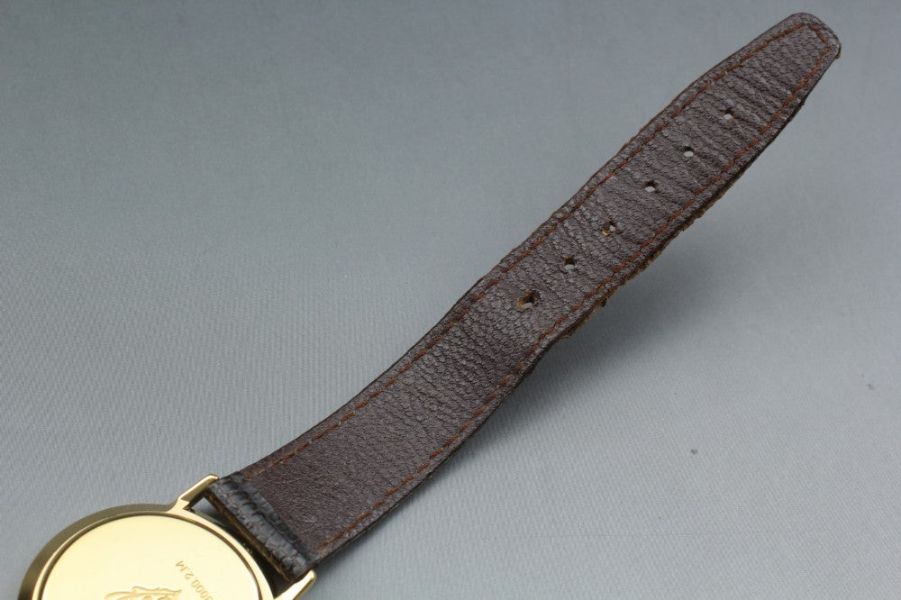 Near MINT GUCCI 3000.2.M Gold Quartz 33mm Men's Watch