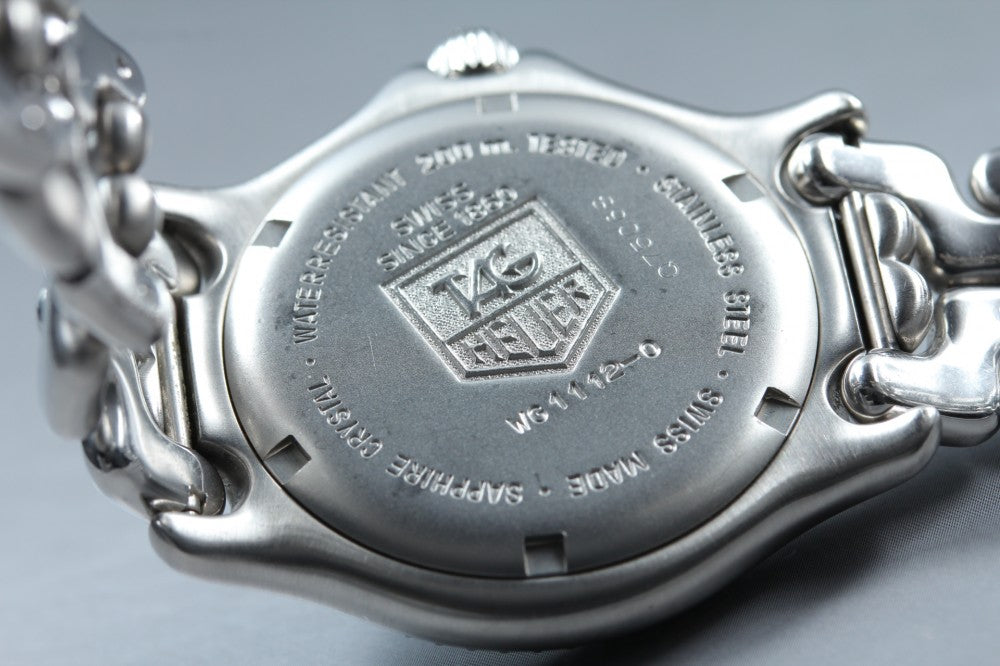 Near MINT TAG Heuer S/el WG1112-0 White Quartz 36mm Men's Watch