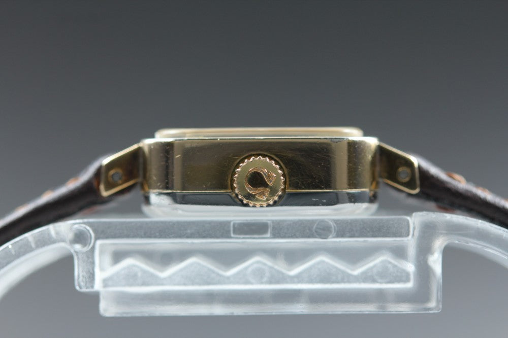 Near MINT OMEGA Geneve 511.364 Cal.485 Gold Manual 15mm Ladies Watch