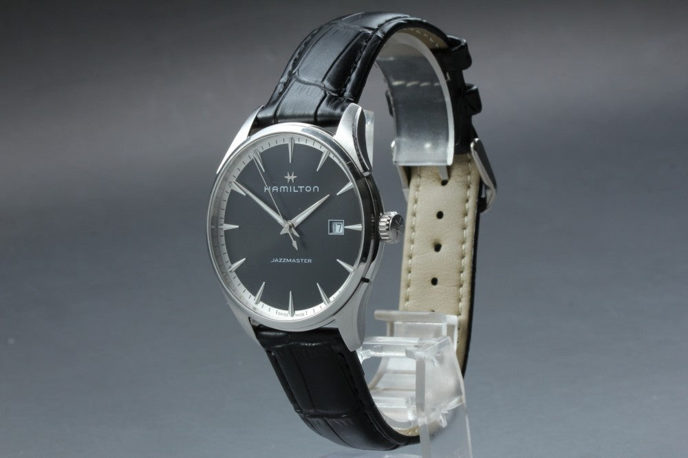 HAMILTON Jazzmaster H324510 Black Quartz 40mm Men's Watch