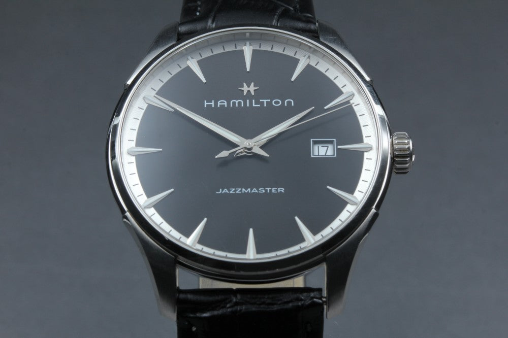 HAMILTON Jazzmaster H324510 Black Quartz 40mm Men's Watch