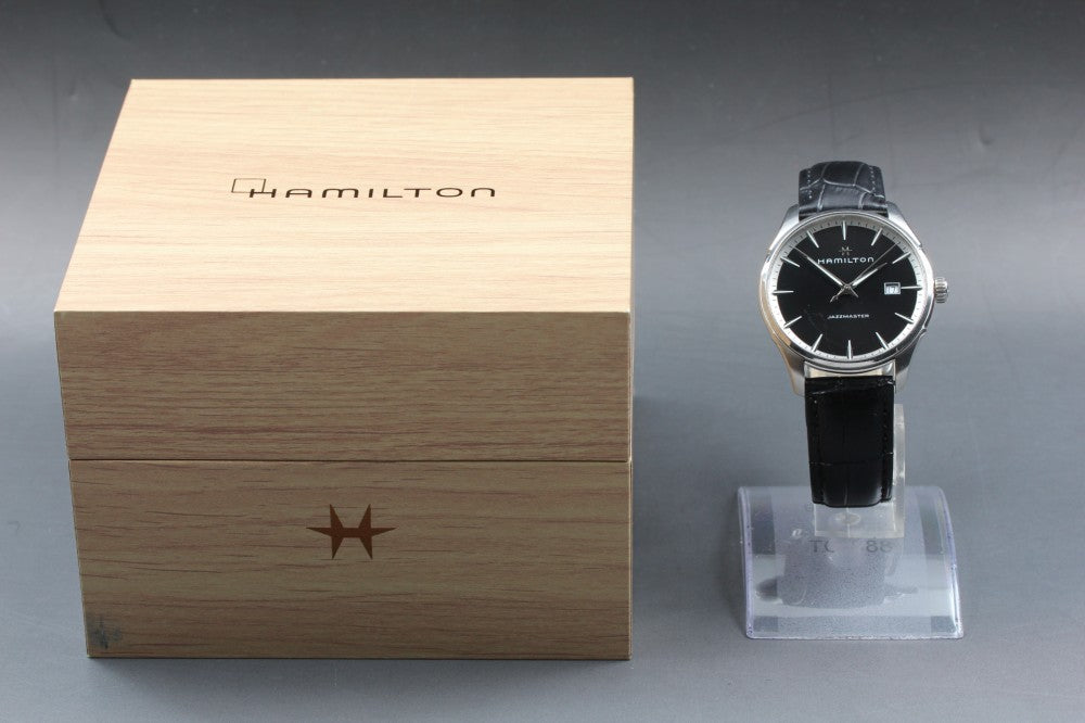 HAMILTON Jazzmaster H324510 Black Quartz 40mm Men's Watch