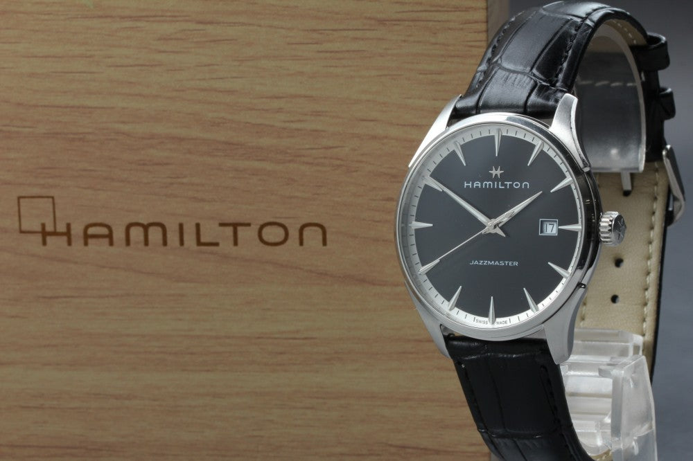 HAMILTON Jazzmaster H324510 Black Quartz 40mm Men's Watch
