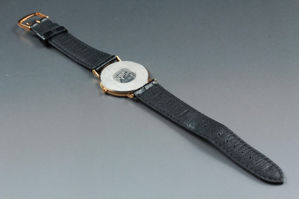 Near MINT OMEGA De Ville 195.0075.2 Cal.1378 Gold Quartz 32.5mm Men's Watch