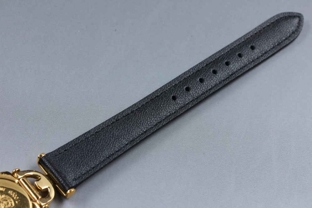Near MINT GUCCI 6300L Black Quartz 21.5mm Ladies Watch