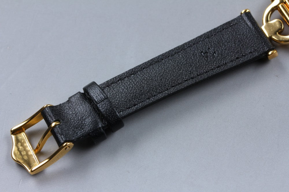 Near MINT GUCCI 6300L Black Quartz 21.5mm Ladies Watch