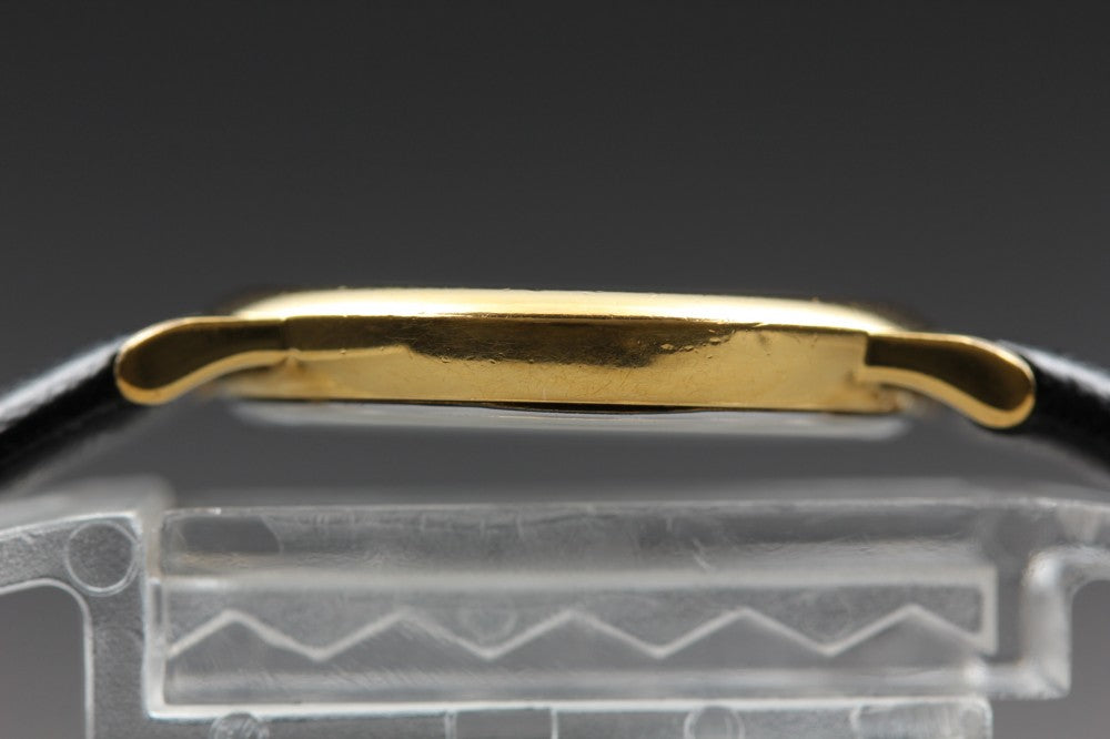 Near MINT OMEGA De Ville 595.0097.2 Gold Quartz 21.8mm Ladies Watch