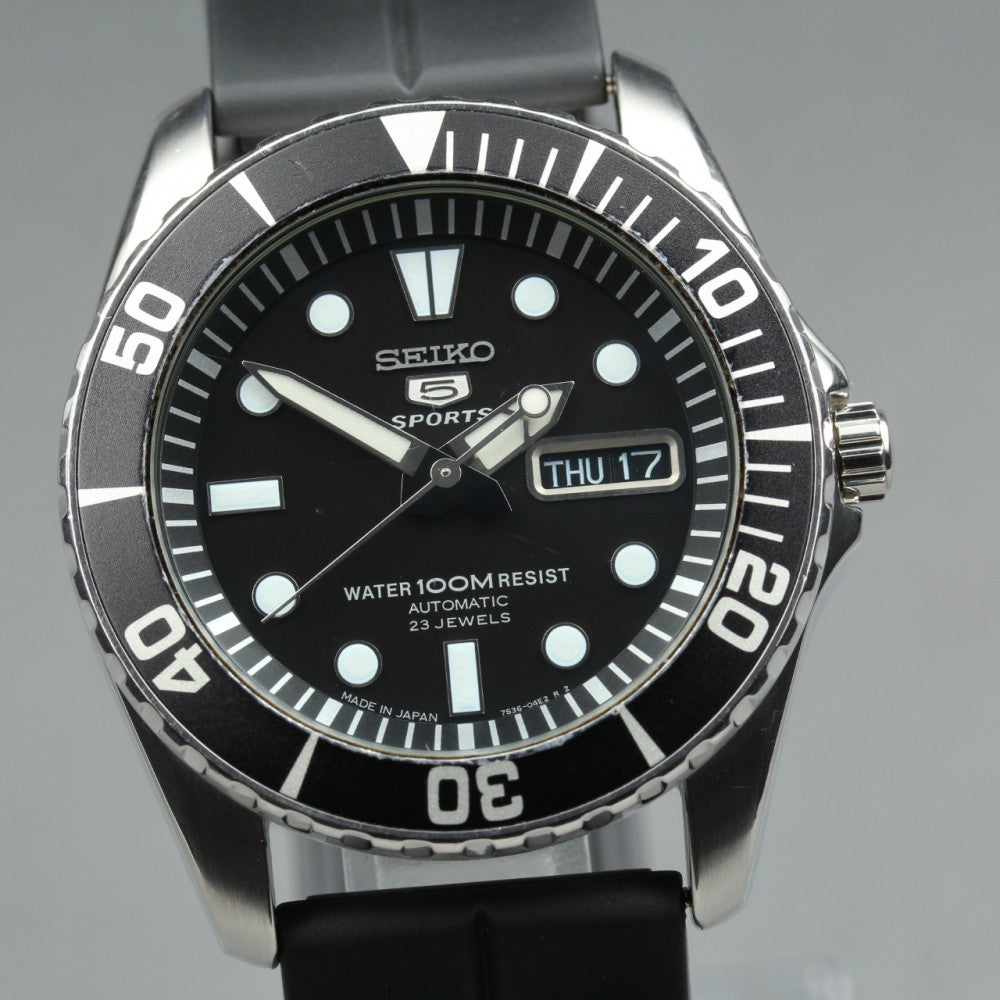 SEIKO 5 Sports SNZF17/7S36-03C0 Black Auto 43mm Men's Watch